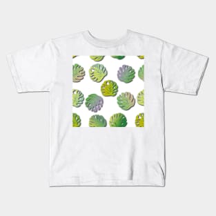 Colorful fantasy leaves pattern Kids T-Shirt